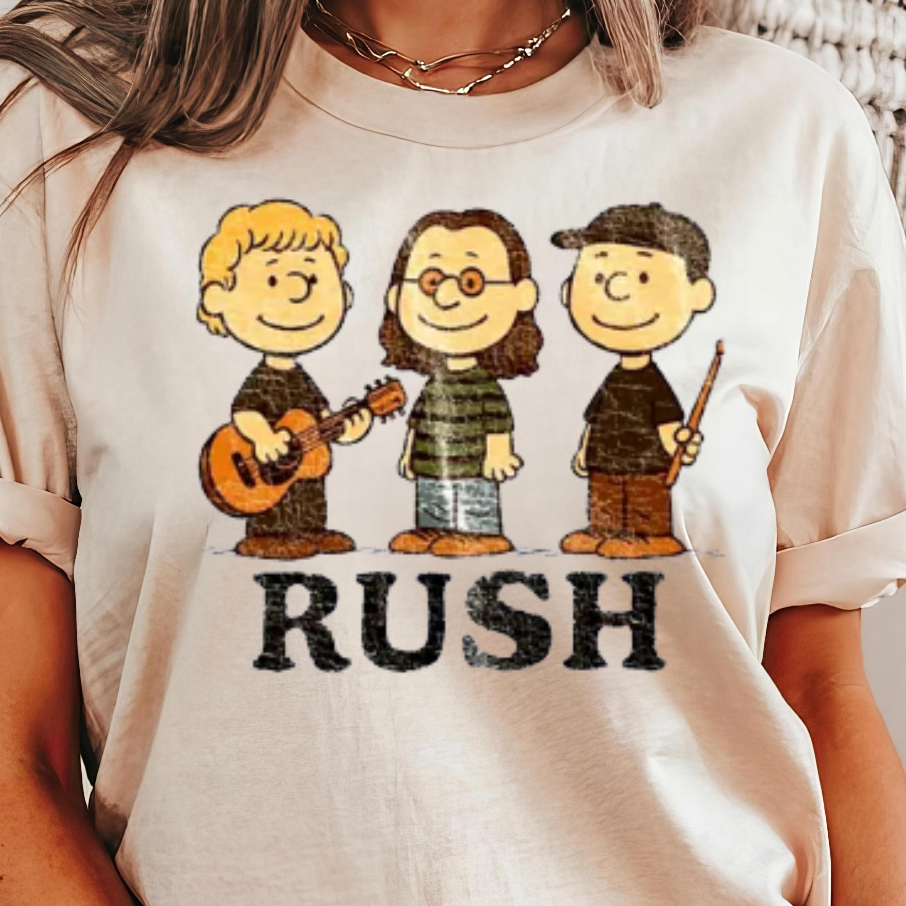 Rush X Peanuts Retro T-shirt: Geddy Lee, Lifeson, Peart - Etsy