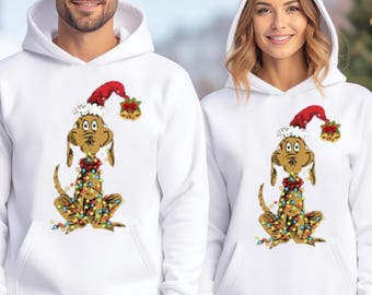Dog Max Whoville Christmas Sweatshirt, Green Star Holiday Tee