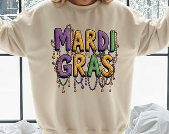 Mardi Gras Sweatshirt, Carnival Crew Hoodie, Louisiana Season Apparel