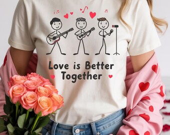 Live Music Valentine Shirt | Funny Rock Band Graphic Tee