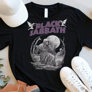 Vintage 80s Black Sabbath Band Shirt - Comfort Colors Heavy Metal Tee