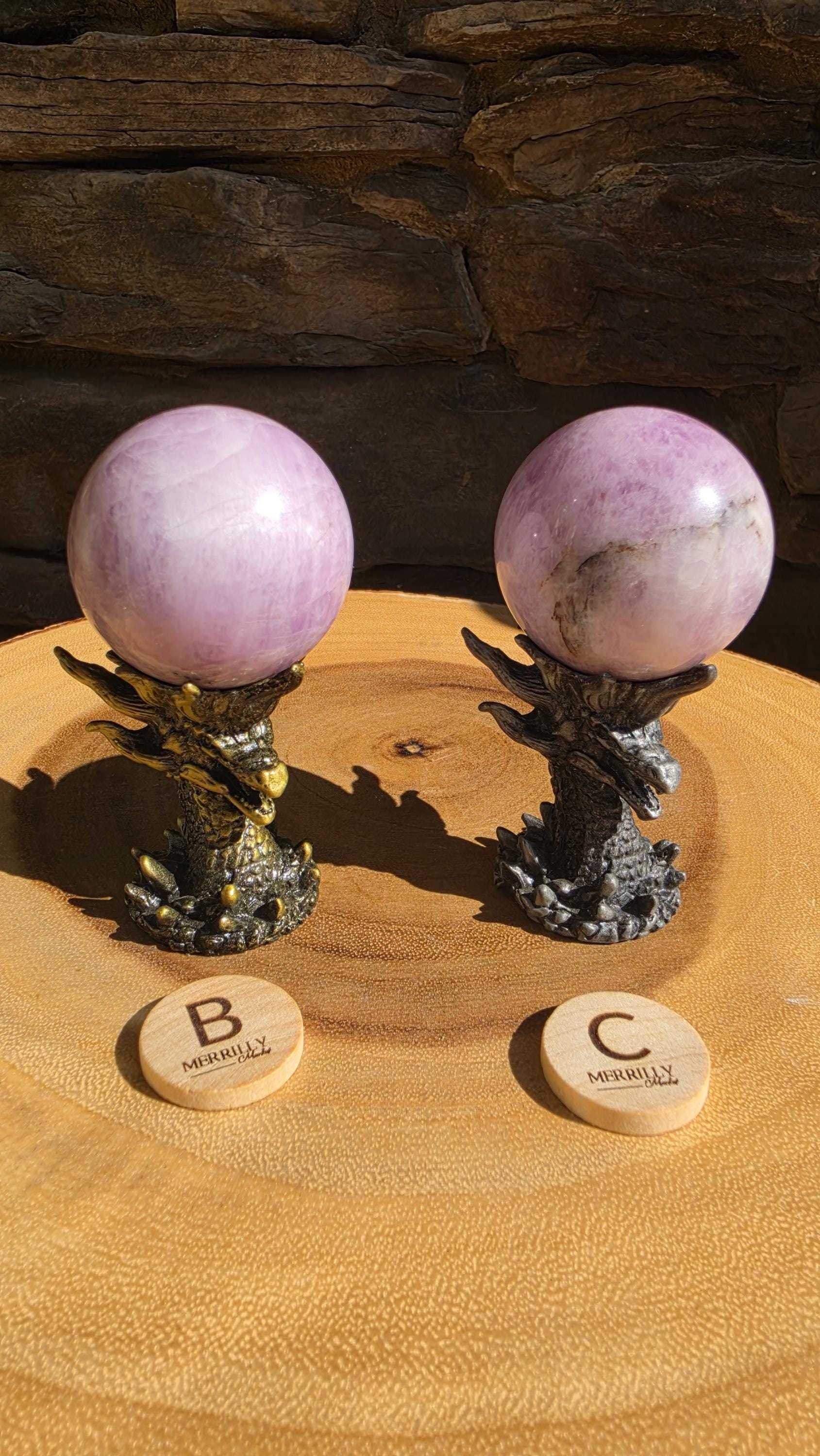 Kunzite Sphere - Etsy
