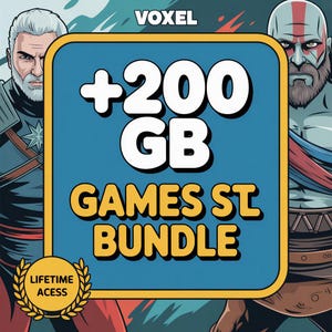 Mega Games STL Collection – 200+ Game-Inspired 3D Print Files Bundle for Miniatures, Props, Terrain, Instant Digital Download