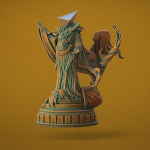 Multiverse Wizard STL | Fantasy Mage Figurine 3D Print Model | Tabletop RPG Miniature & Mystic Statue for Collectors