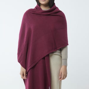 Mongolian Cashmere Shawl, Organic Pure Cashmere Wrap, Warm Cozy Gift
