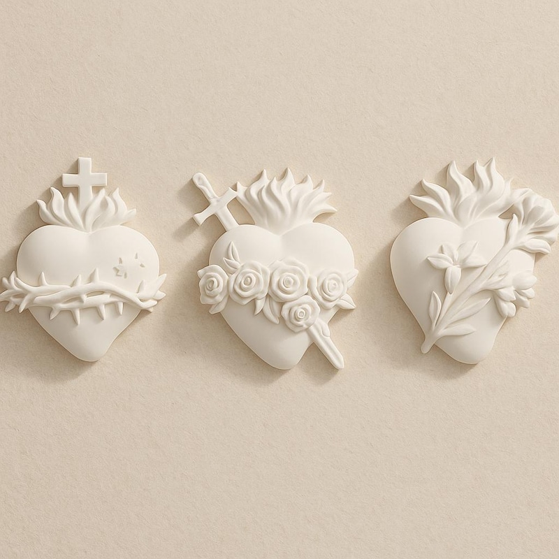 Sacred Heart 3d Wall Art - Etsy