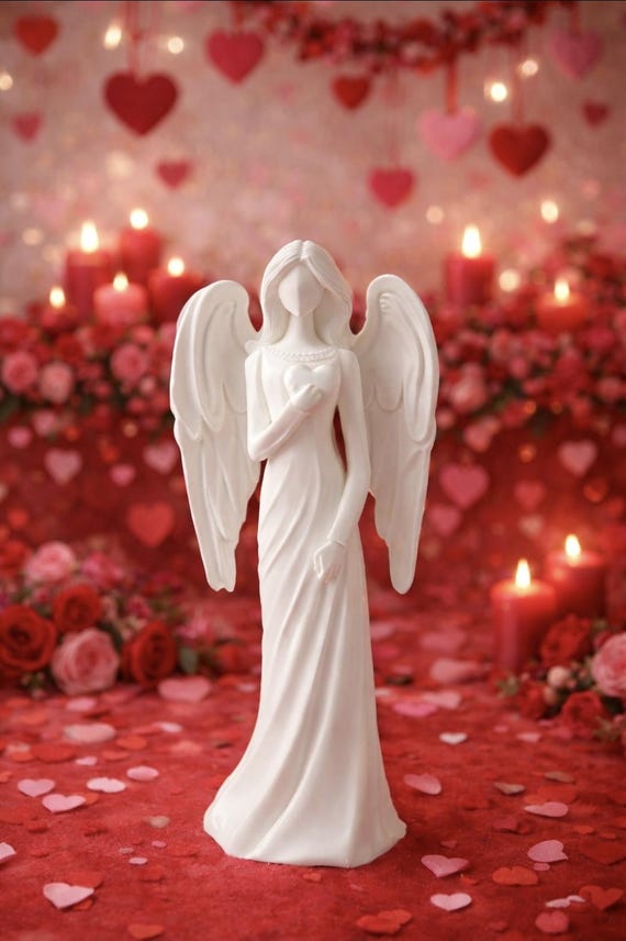 Angel Statue – Elegant White Guardian Angel | Faith Home Decor | Christmas Decor
