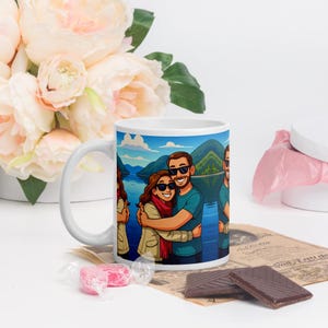 Taza personalizada estilo Pixar – Retrato a partir de una foto – Regalo único y original