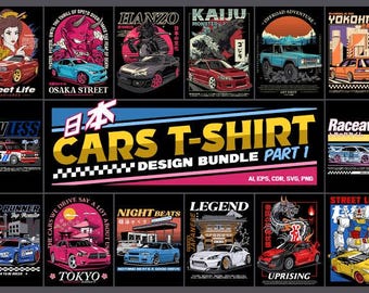 5000+ Car Design Bundle, Muscle Cars, Racing, Garage Graphics (Commercial Use)