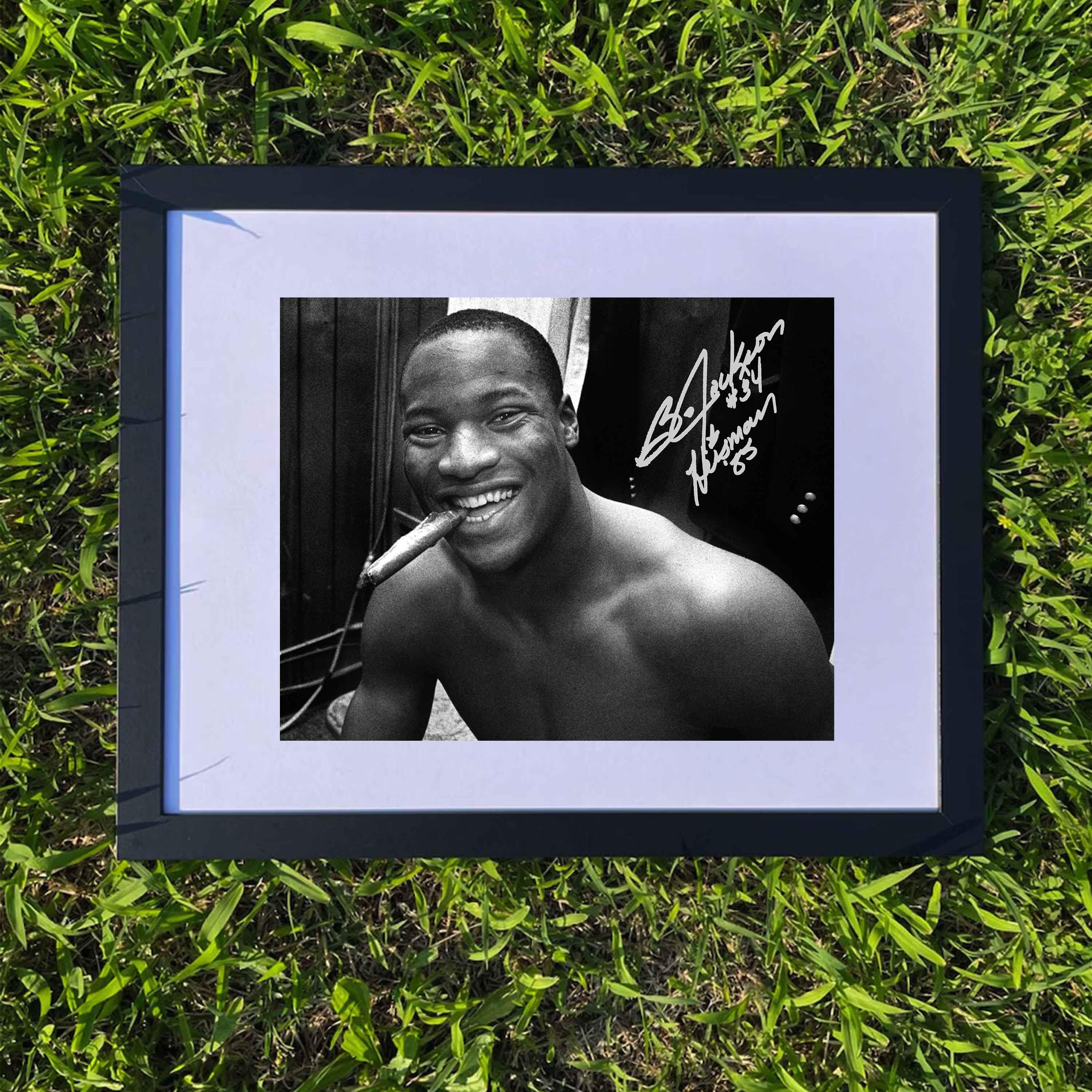 Legends Never Die Bo Jackson Framed Photo Collage - 11x14 Inch Black Frame With Matting