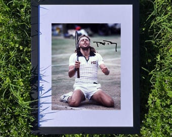 Bjorn Borg Autógrafo Firmado REIMPRESIÓN El Hombre de Hielo y Cinco Veces Campeón de Wimbledon Impresión de Póster 8x10