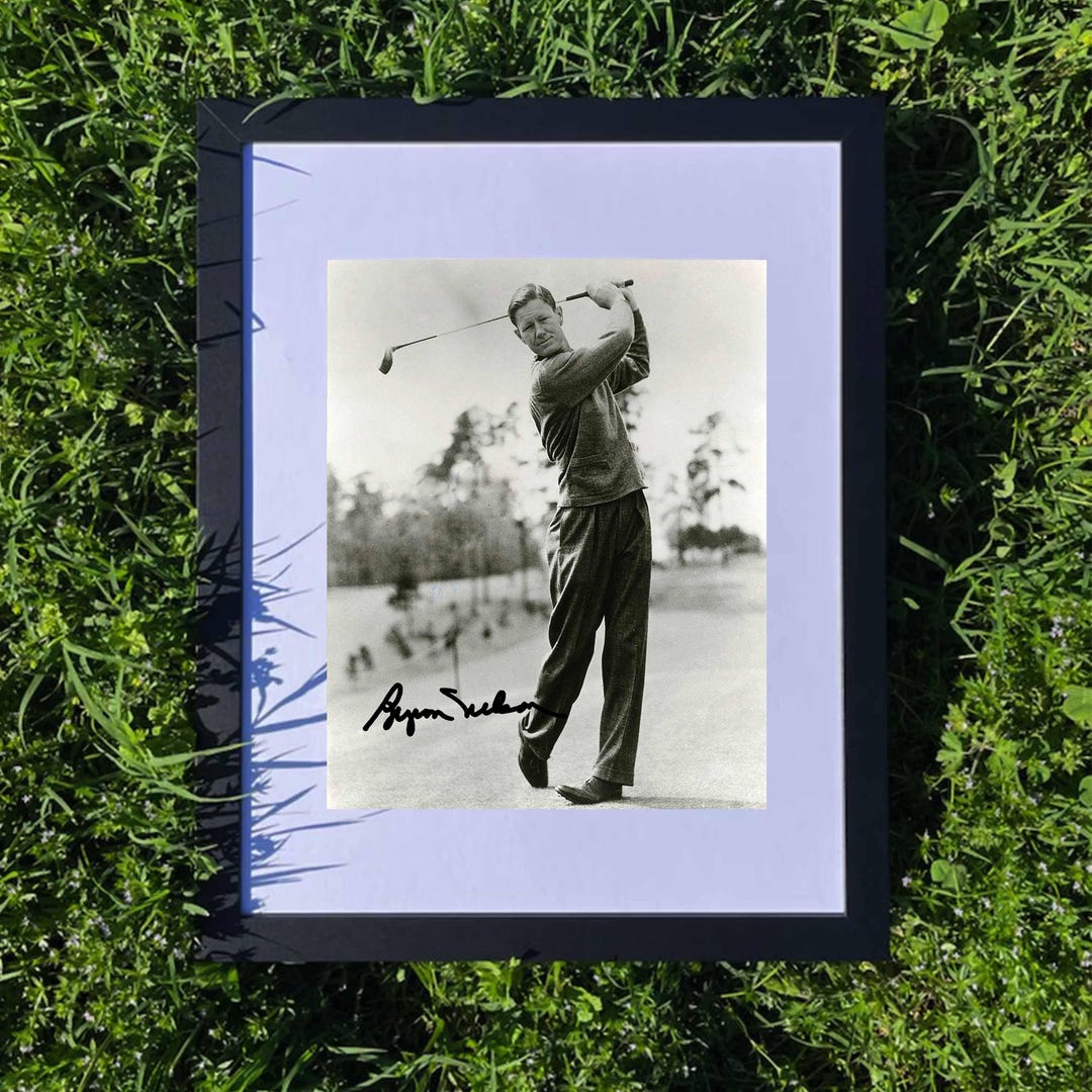 Byron Nelson Autograph Signed REPRINT Lord Byron & Golf Legend 11-win ...