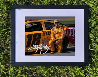 Autographed 2008 Kyle Busch #18 M&m's Racing - Race Used Sheet
