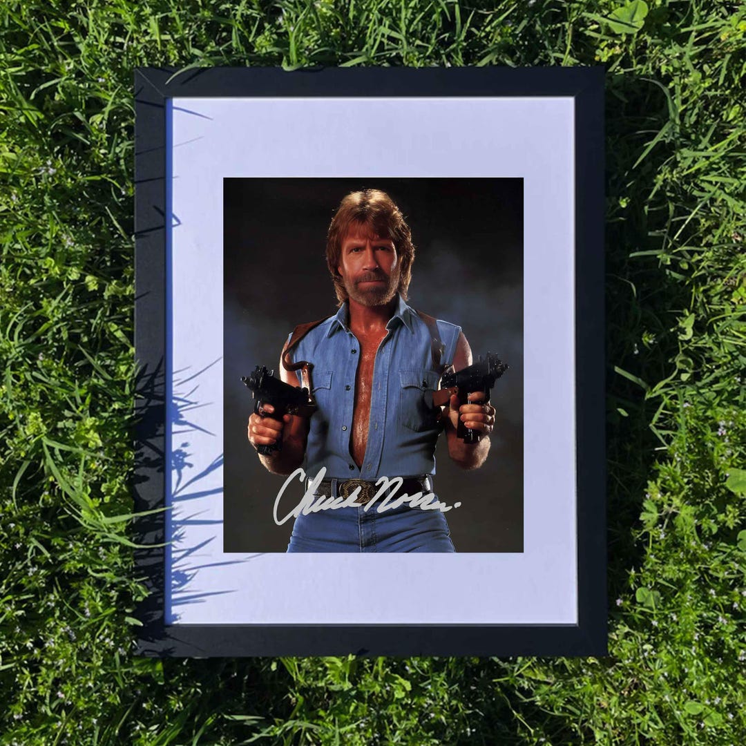 Chuck Norris Autograph Signed REPRINT Martial Arts Legend Action Icon ...