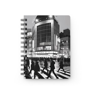 Shibuya Crossing Journal: Tokyo Travel Diary, Spiral Bound Notebook