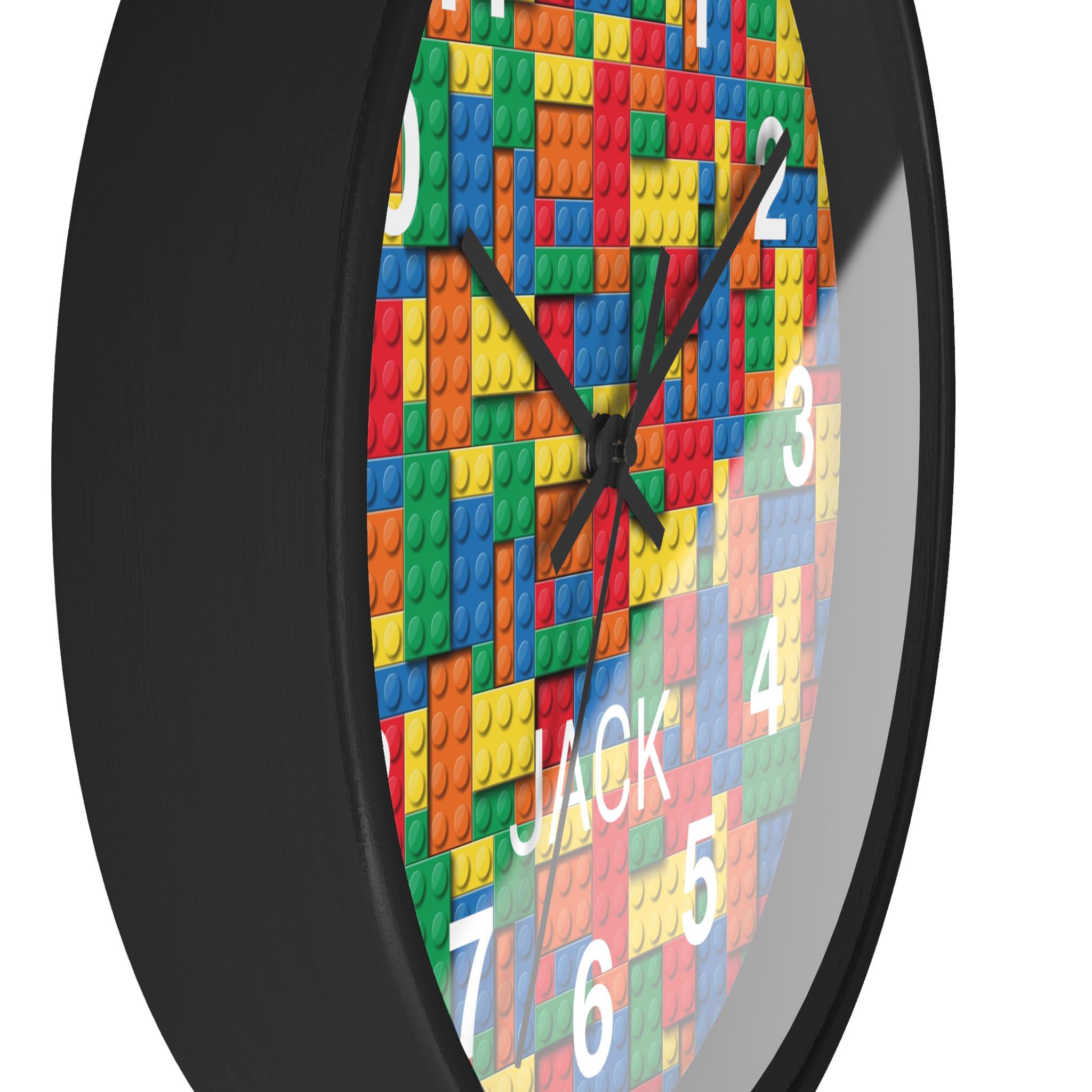 Building Blocks Clock: Colorful Kids Nursery Decor - Etsy