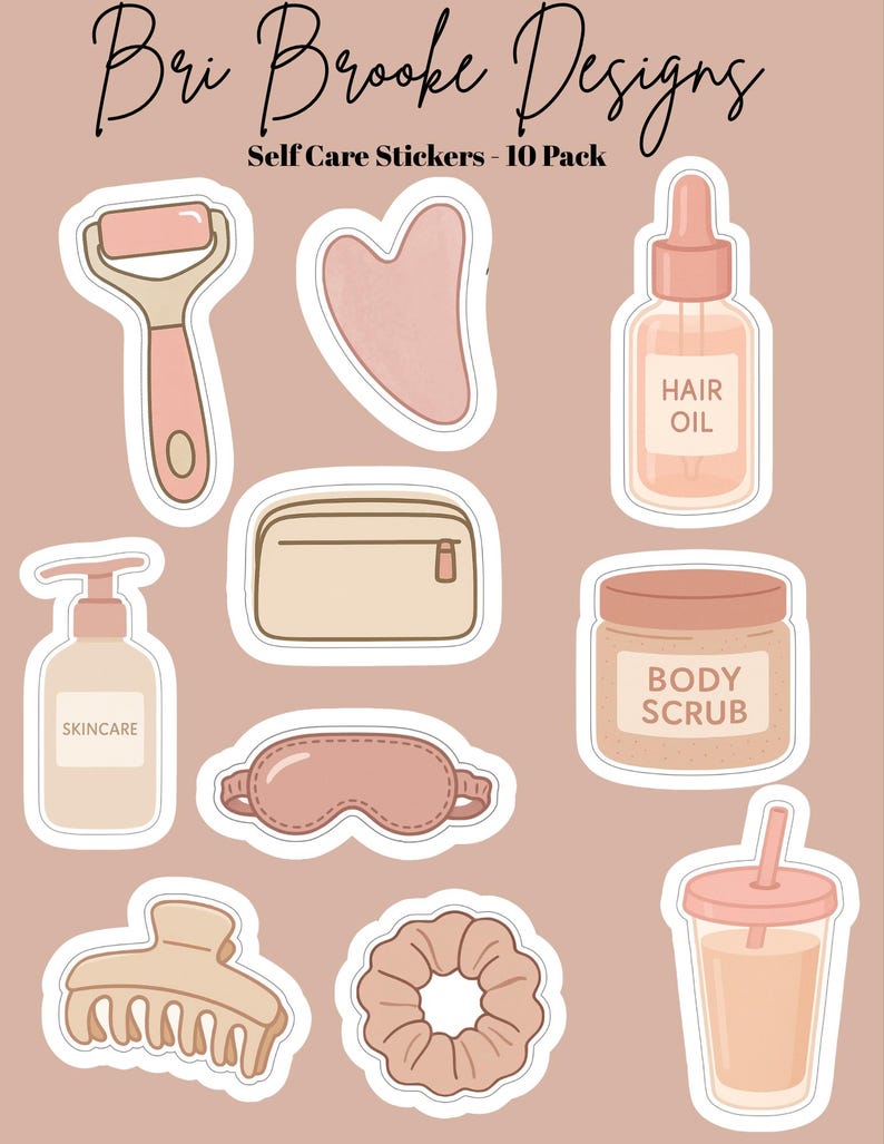 Self Care Stickers - 10 Pack - Etsy