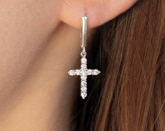 Lesilvestone cross earrings deals