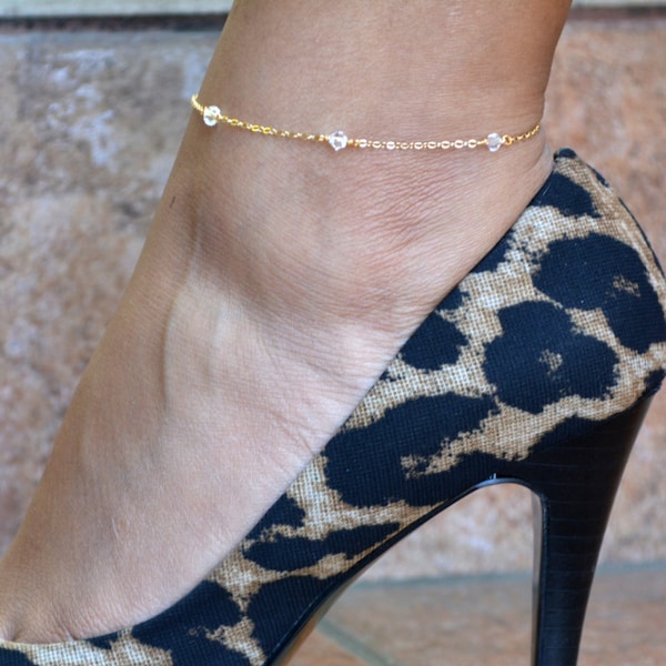 Swarovski Ankle Bracelet Etsy