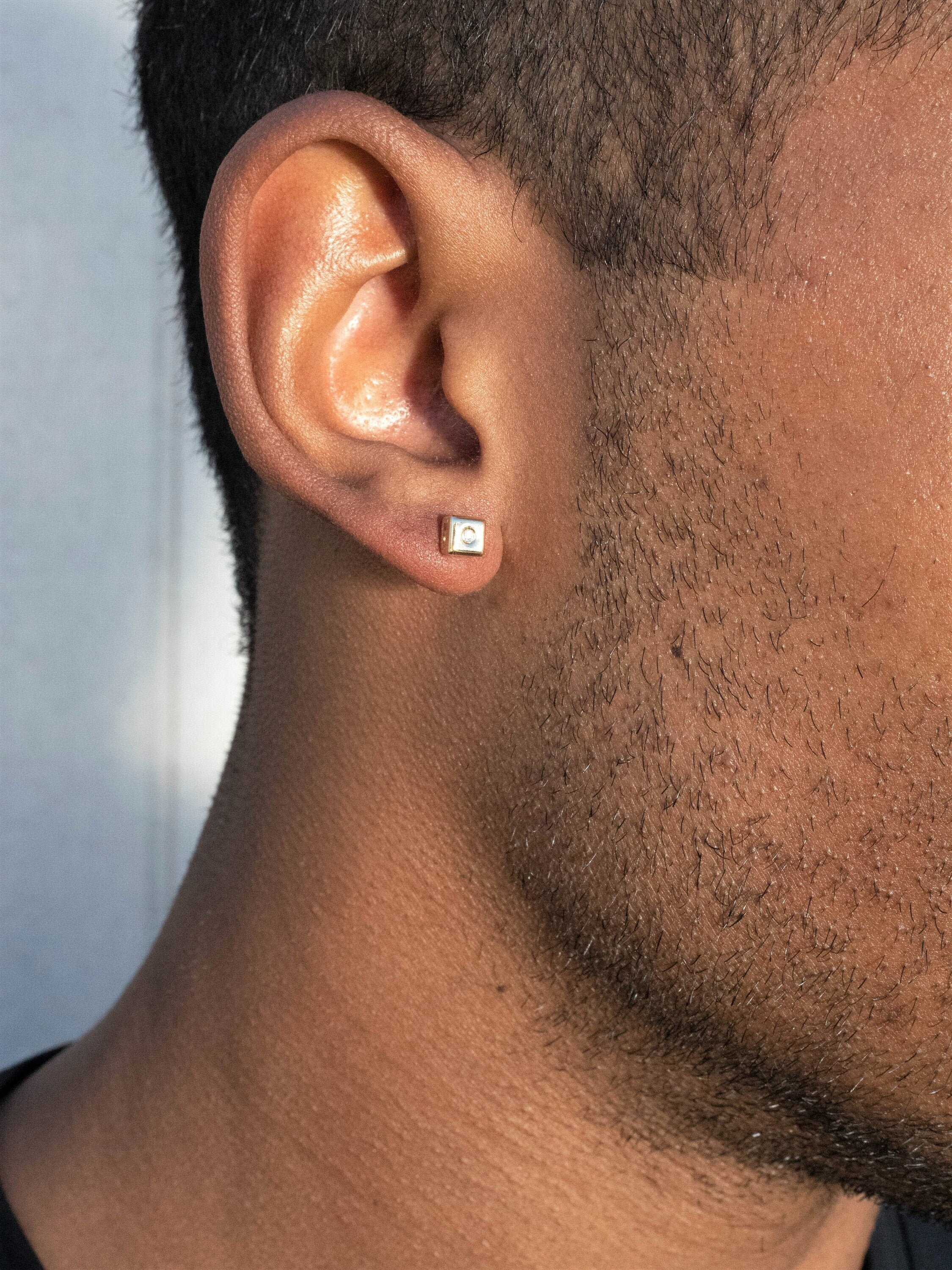 Mens Diamond Earring | Diamond earrings studs, Mens diamond earrings, Black diamond  earrings studs