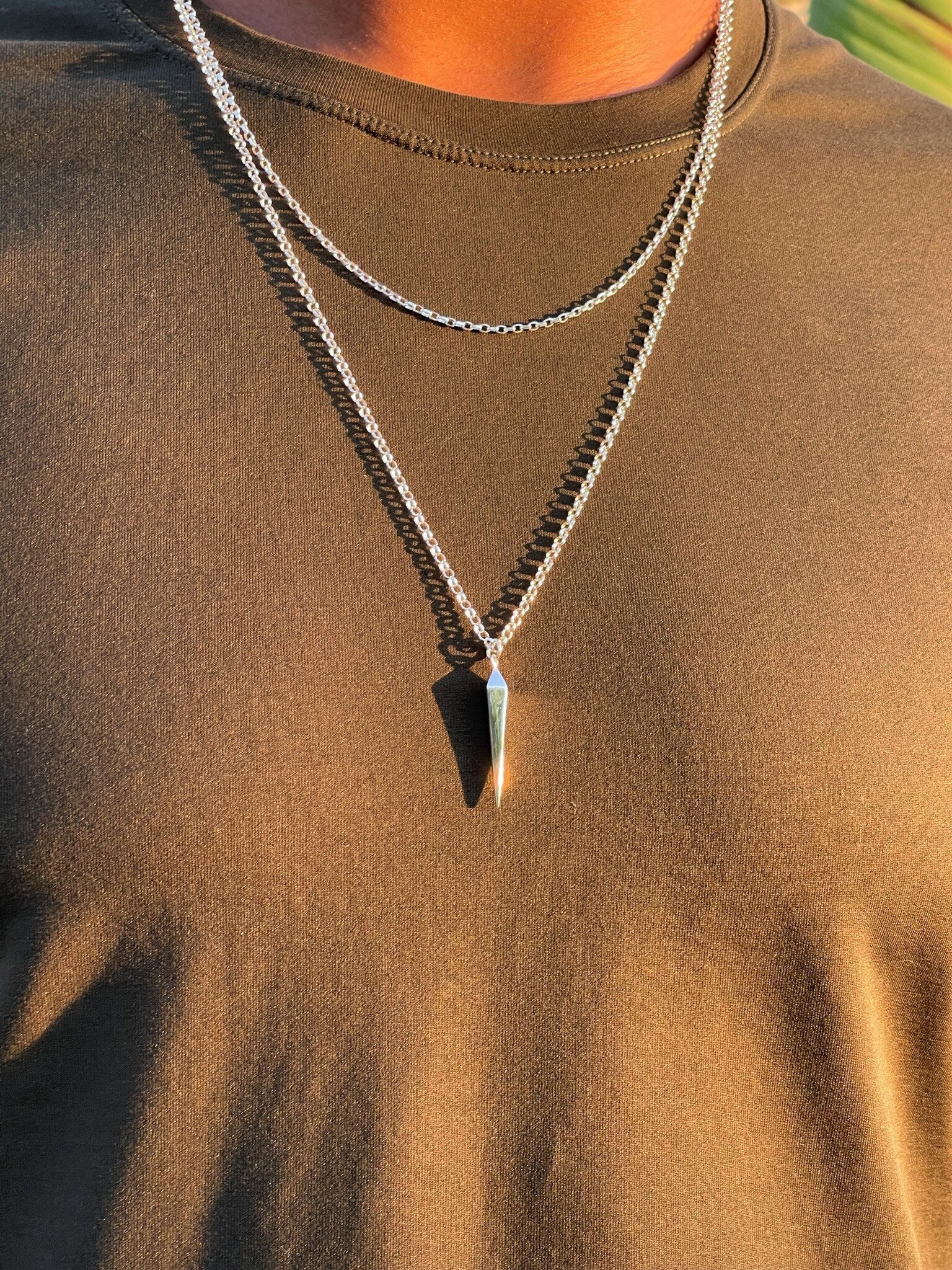 Mens grunge jewelry spike collar • Grunge necklace spiked collar