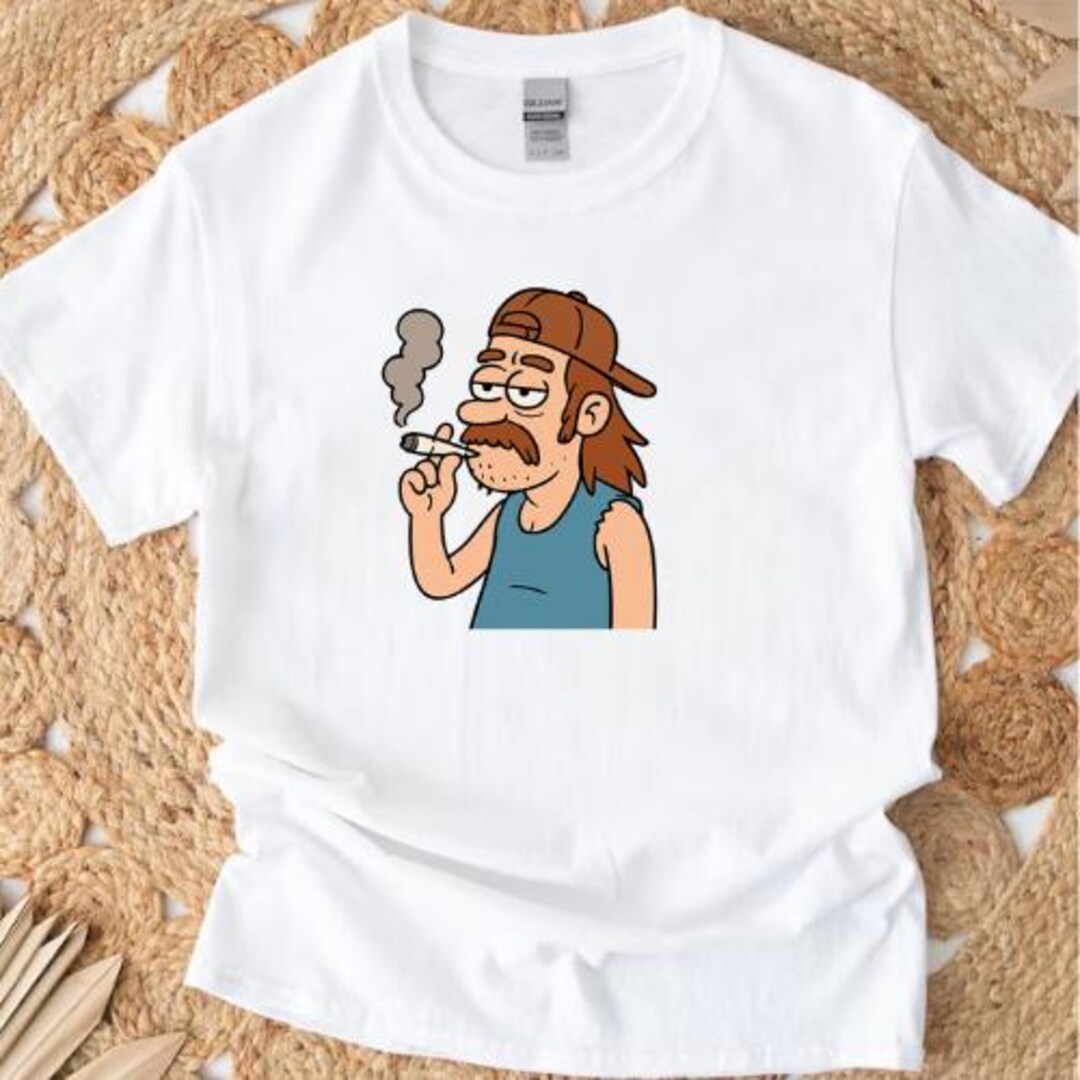 American Fun Cartoon Print Crewneck T-Shirt main image 1