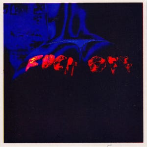 Screenprint  ‘Kiss my A**&#39; CMYK full colour