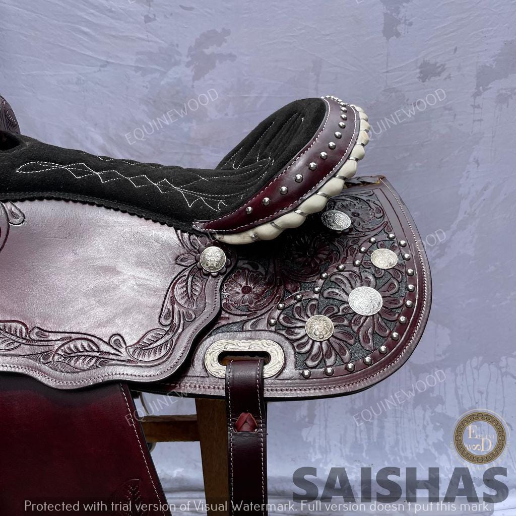 Ss Tack Western Leather Roping Saddle 10-18