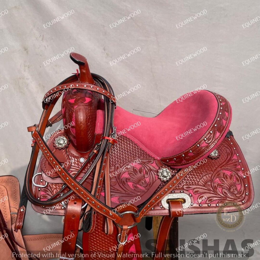 Ss Tack Western Leather Roping Saddle 10-18
