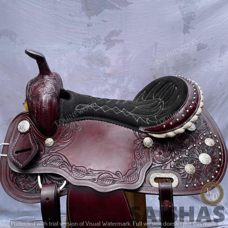 Ss Tack Western Leather Roping Saddle 10-18