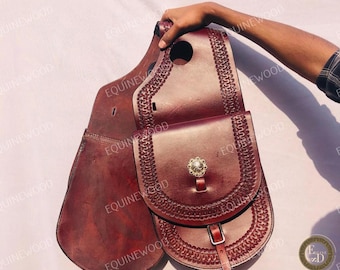 Neuf Gvb Cuir Véritable Cuir de Vache Marron Croix Bandoulière Handmade
