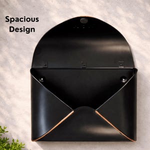 Modern Wall Mounted Mailbox, Large Capacity Metal Mailbox, Minimalist Rust-Resistant Outdoor Envelope Post Box image 11