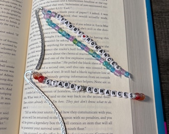 Stabby Romances beaded bookmarks