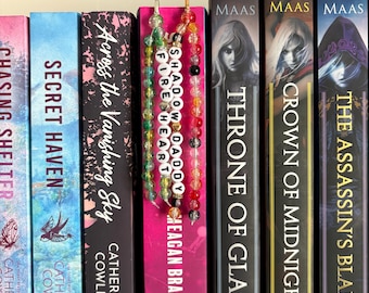 Custom beaded phrase bookmarks