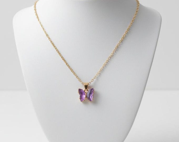 1pc Butterfly charm necklace