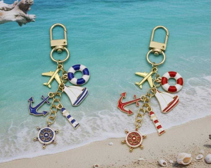 Nautical Charm Keychain - Coastal Collection