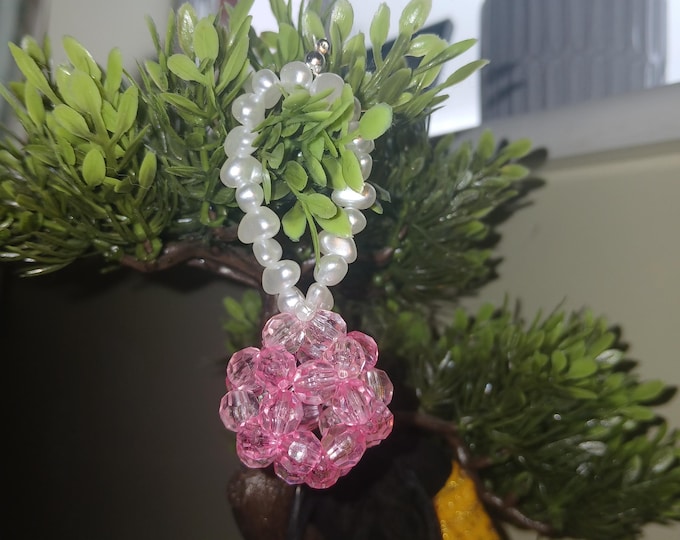 Handmade glass bead baubles, Christmas tree decorations, small gifts for her.