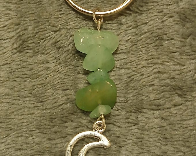 Natural stone keychain