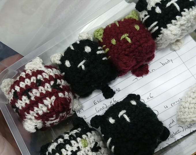 Small Mochi cat plush.