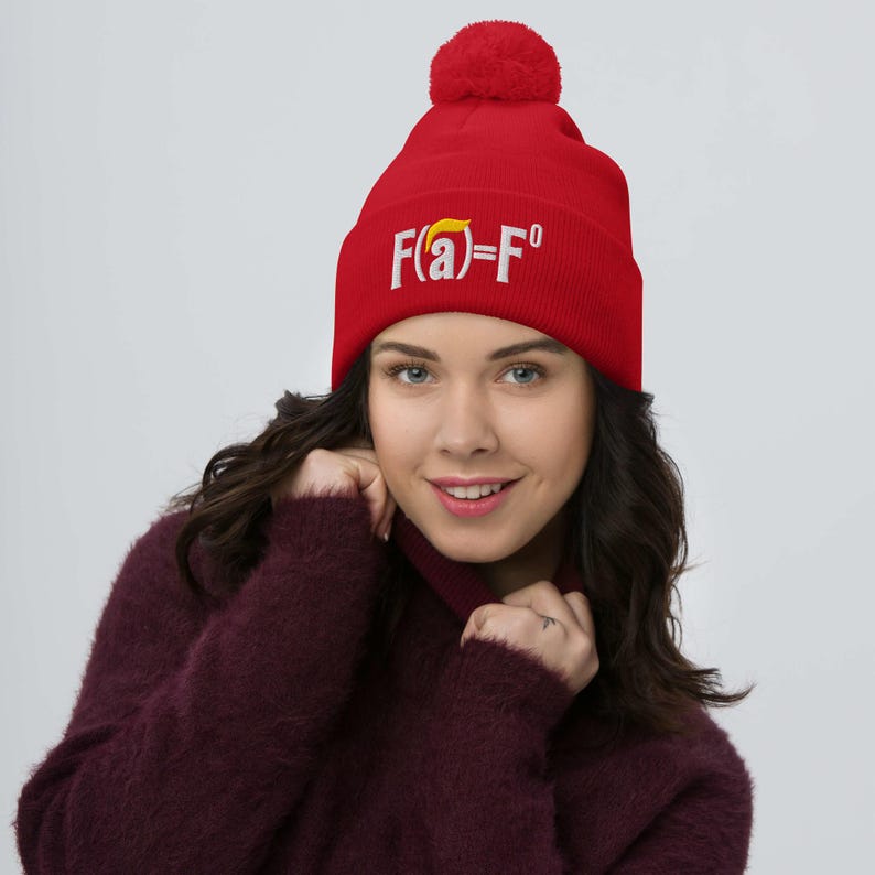FAFO Trump Pom-Pom Beanie