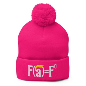 FAFO Trump Pom-Pom Beanie
