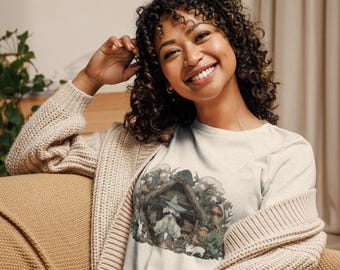 Cottagecore Witch T-Shirt: Cozy Forest Design