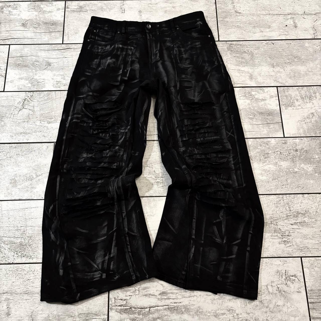 パンツ opium flaredenim black Mijko フレアパンツ メンズ フレア 韓国 opium | Shop at