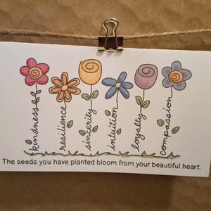 Handdrawn Friendship Notecard/instant Download/printable/pdf and Jpg ...