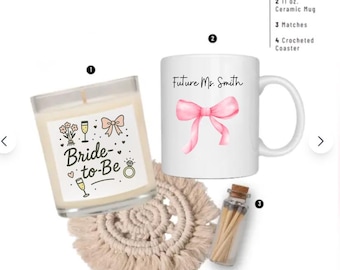 Engagement Gift Set; Gift Box for Bride to Be; Engagement Gift; Gift for Engaged Couple