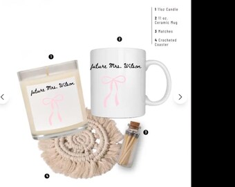 11oz Clear Candle & Mug Gift Set