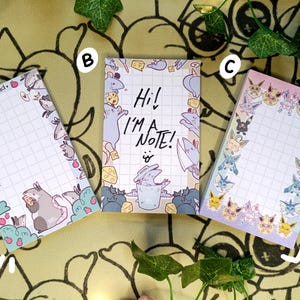 Rat / Opossum / Eeveelution Memo Pad | 7 x 11 Notepad