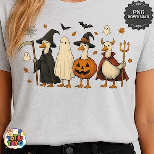Halloween Gosse , Evil goose Png, witch goose png, pumpkin goose png, ghost goose png, fall halloween sublimation png