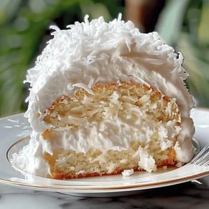 The Best Recipe For Coconut Cloud Cake PDF | Fluffy Tropical Dessert Download | Light & Creamy Coconut Cake