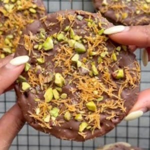 Pistachio Milk Chocolate Kataifi Cookies Recipe PDF – Crunchy Middle Eastern Dessert, Unique Gourmet Cookie, Viral Flavor Combo